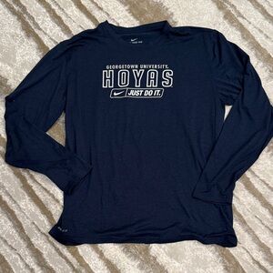 Nike Navy Georgetown Hoyas Long Sleeve Shirt